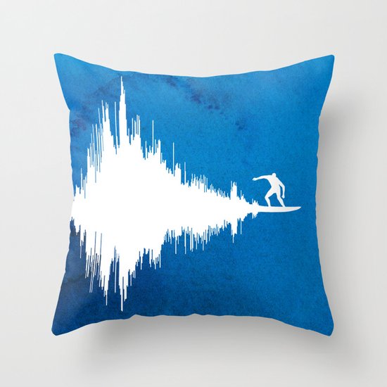 Soundwave Throw Pillow