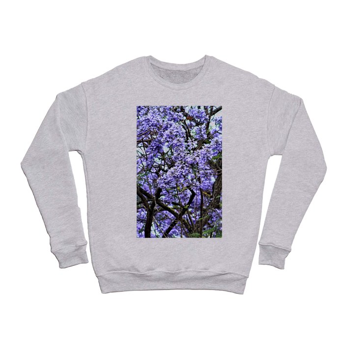  Jacaranda Tree Branch Flowering Blooming Spring Flowers  Crewneck Sweatshirt