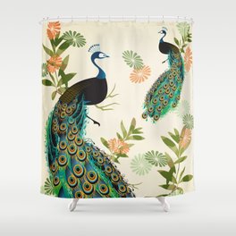 Peacocks Shower Curtain