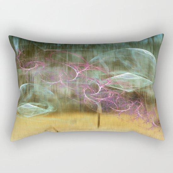 Laundry Line in Abstract Rectangular Pillow