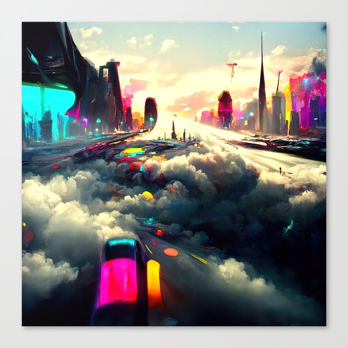 Welcome to Cloud City Canvas Print