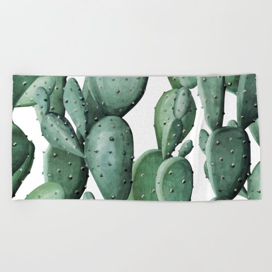 Cactus Party Beach Towel
