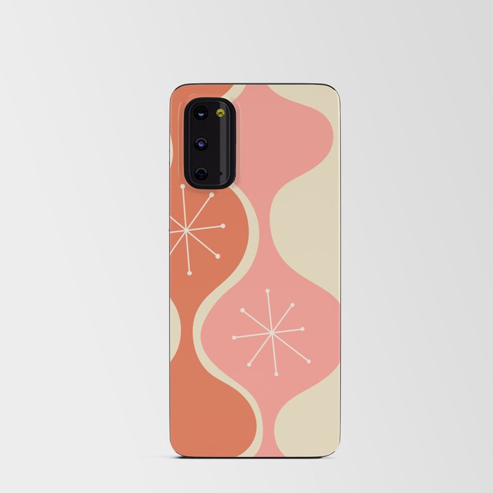 Mid Century Pink Atomic Android Card Case