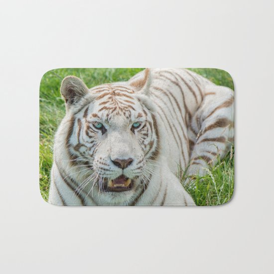 THE BEAUTY OF WHITE TIGERS Bath Mat