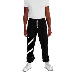 Black and white stripes 3 Sweatpants