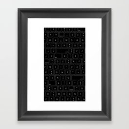 Keyboard Framed Art Print