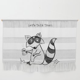 Raccoon with Trash Wall Hanging