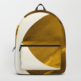 Abstract Scandinavian Moon Hot Wax Painting Backpack