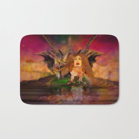 Wisdom only spreads its wings when souls true light begins to sing Bath Mat