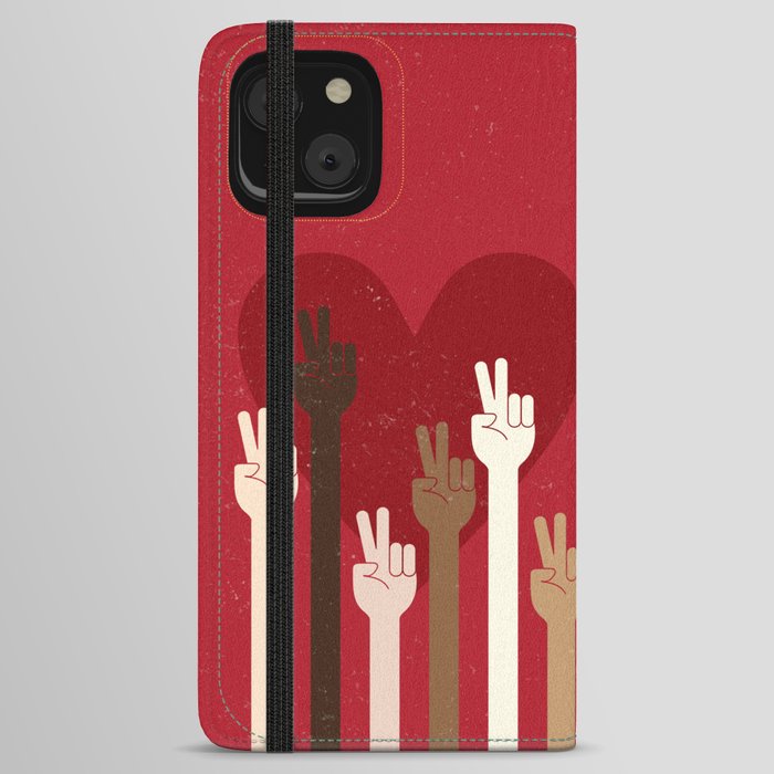 Peace Love Equality for All iPhone Wallet Case