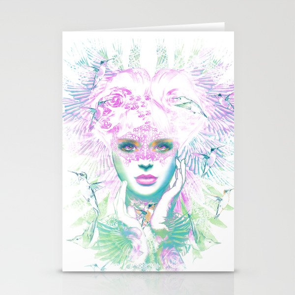 queen of paradise Stationery Cards