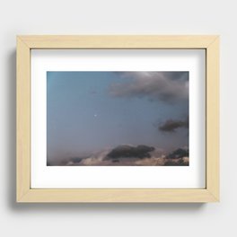 Night Sky Clouds | Nautre and Landscape Photography Recessed Framed Print