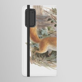 Fox  Illustration Drawing Android Wallet Case