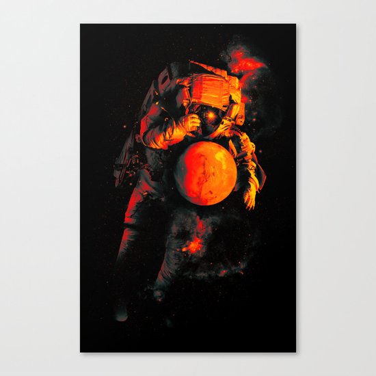 It's a Small Worls After All (Mars) Canvas Print