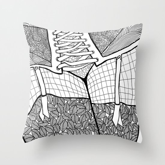 La femme 11 Throw Pillow
