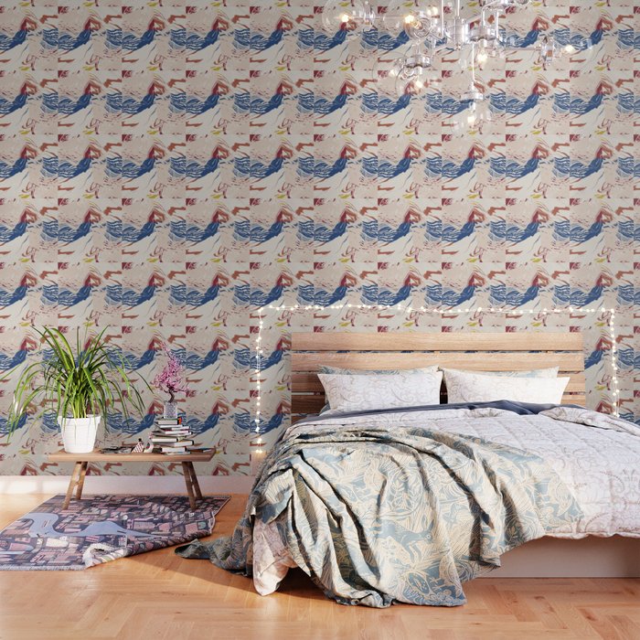 Scandinavian abstract pattern Wallpaper