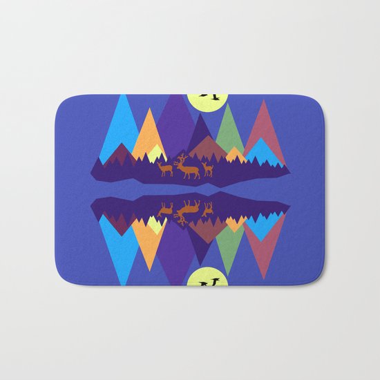 Mountain Scene #3 Bath Mat