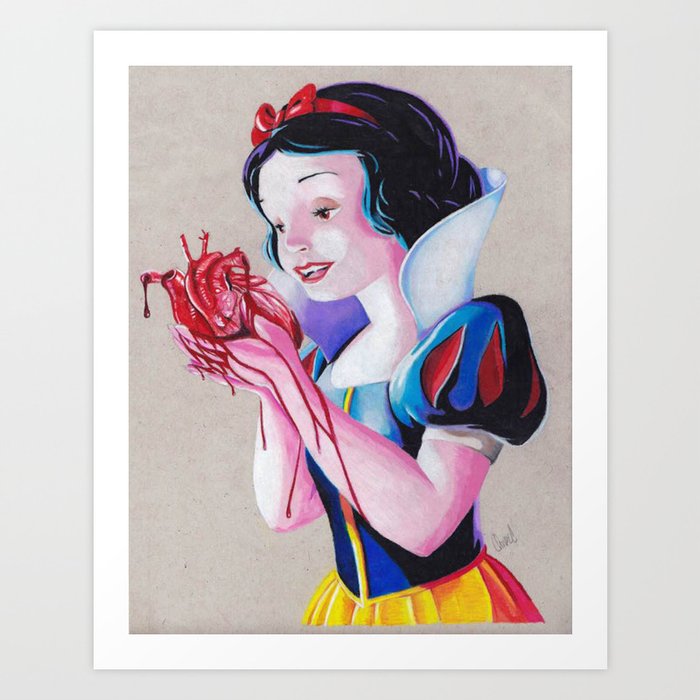 Snow White Art Print By Omardraws Society6