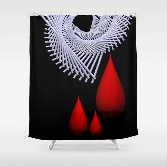 drops -05- Shower Curtain