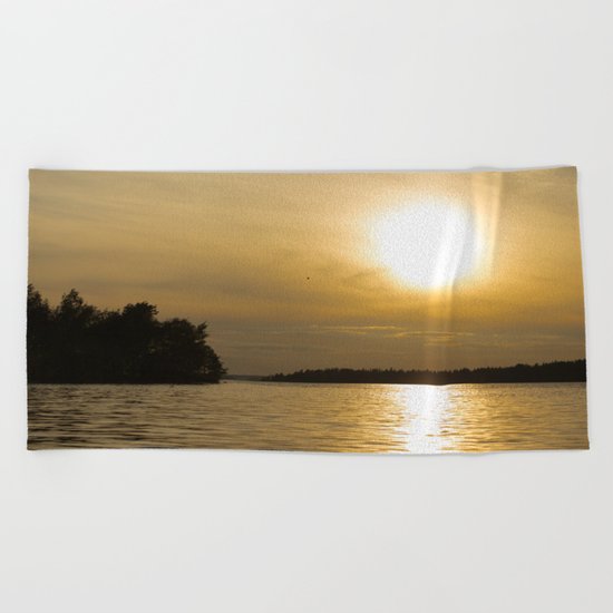 Against The Sun Bridge Beach Towel