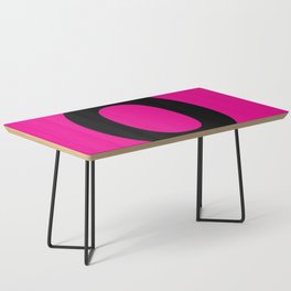 Letter O (Black & Magenta) Coffee Table