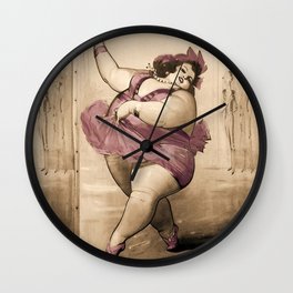Circus Fat Lady BBW Ballet Dancer Wall Clock