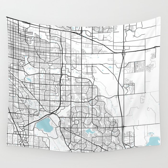 Aurora City Map of Colorado, USA - Circle Wall Tapestry