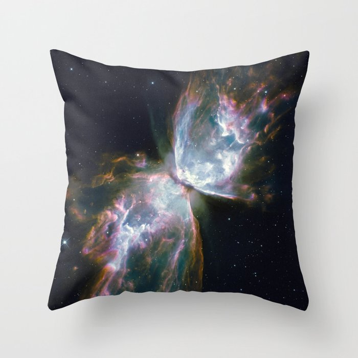 Butterfly nebula Throw Pillow