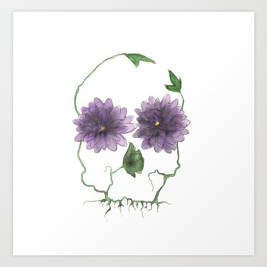 a beautiful warning Art Print