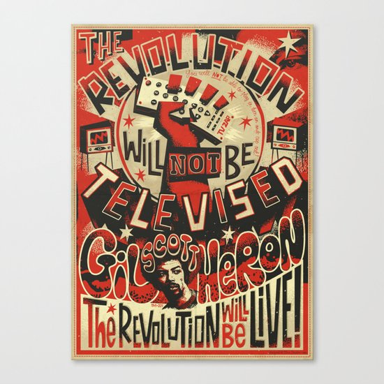 The REVOLUTION will not be Televised Canvas Print