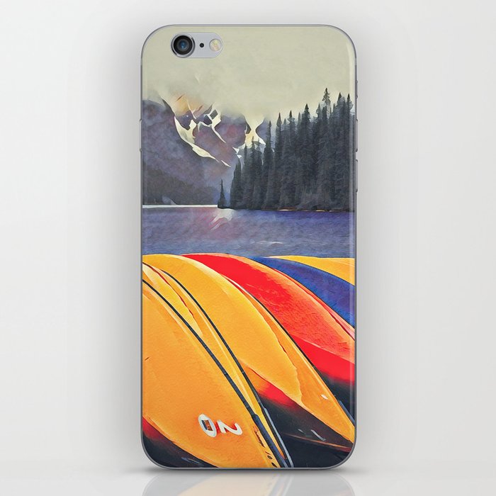 Colorful Canoes iPhone Skin
