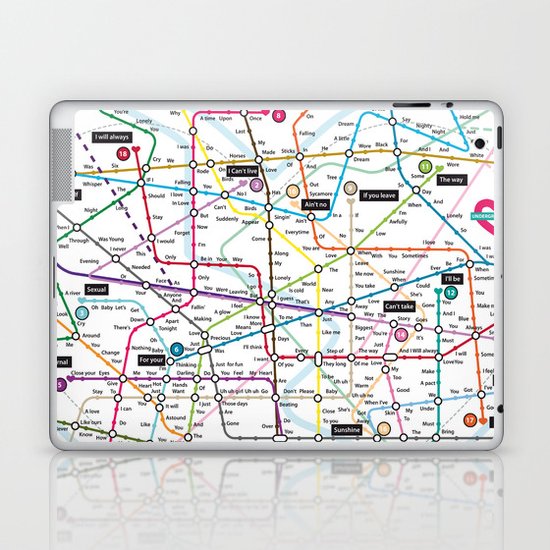 Love Map Laptop & iPad Skin