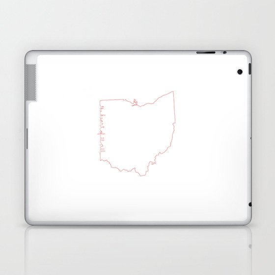Ohio is The Heart of it All Laptop & iPad Skin