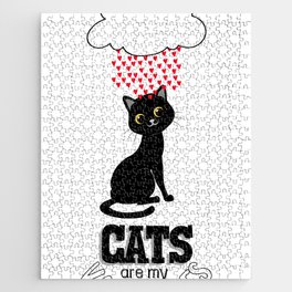 Cats are my Valentines Jigsaw Puzzle