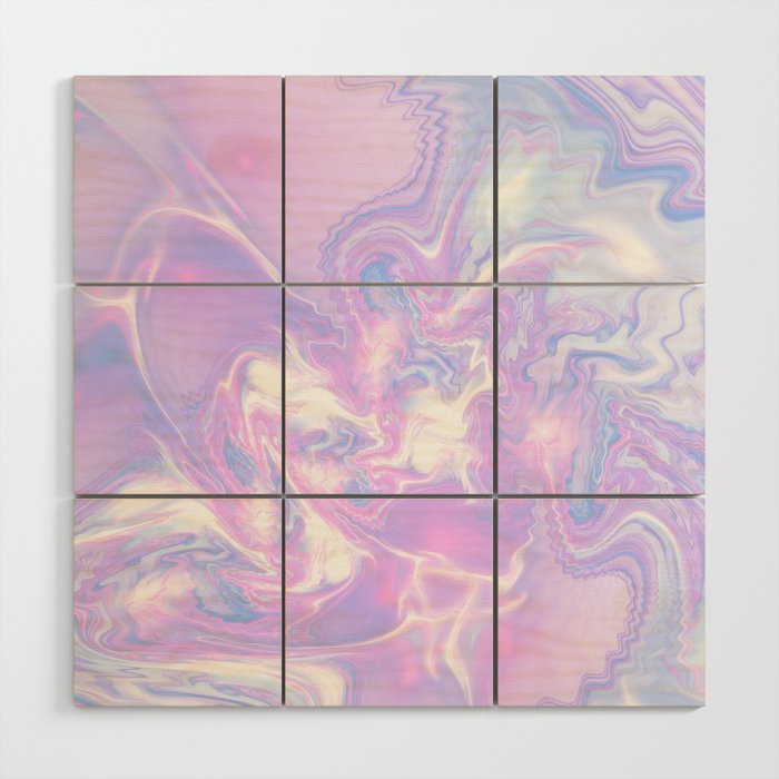 Purple Fantasy Marble Wood Wall Art By Newburydesigns
