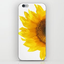 yellow sunflower iPhone Skin