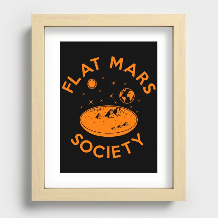Flat mars society Recessed Framed Print