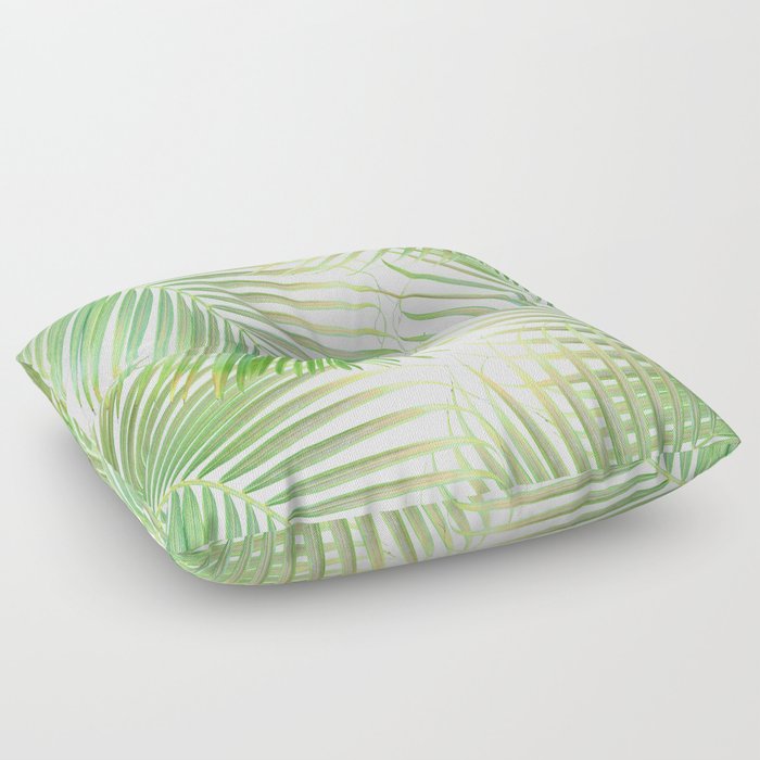 Palm Leaf Delicado Pattern #1 #tropical #wall #art #society6 Floor Pillow