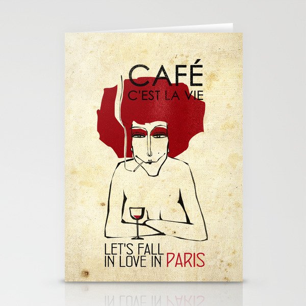 Café c'est la vie - Paris Stationery Cards