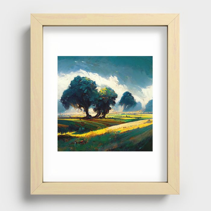 Countryside Paradise Recessed Framed Print