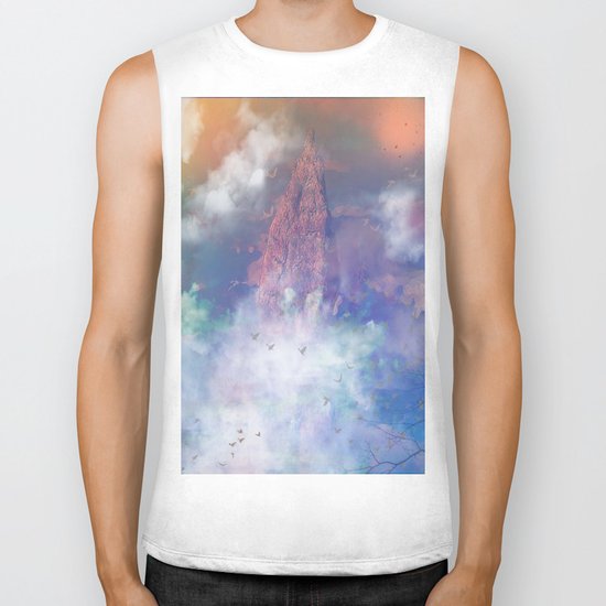 Towards the mount Olympus Biker Tank