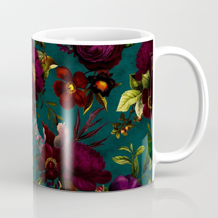 Before Midnight Vintage Flowers Garden Coffee Mug