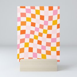Checkers: PATTERN 04 | The Peach Edition Mini Art Print