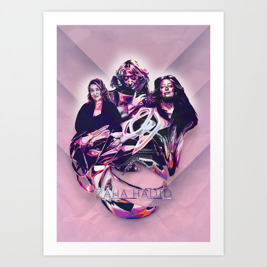 ZAHA HADID: DESIGN HEROES Art Print