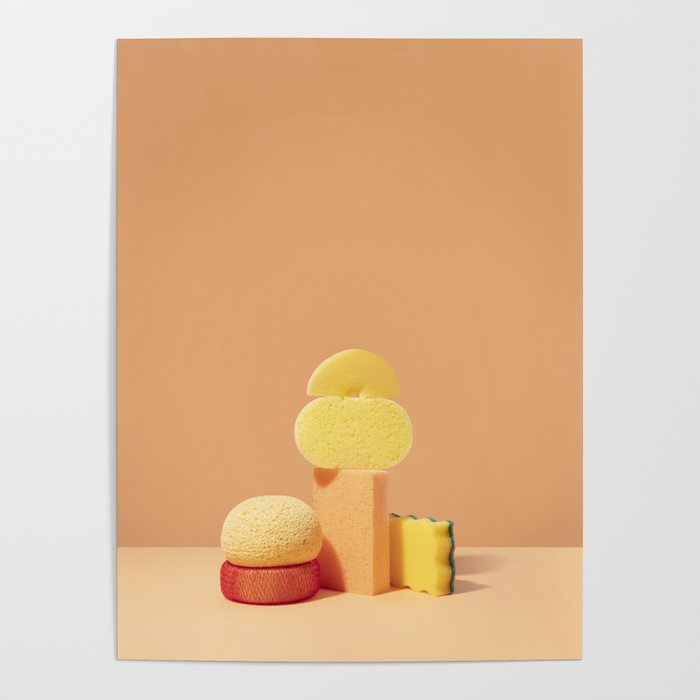 Orange sponges nº 1 Poster