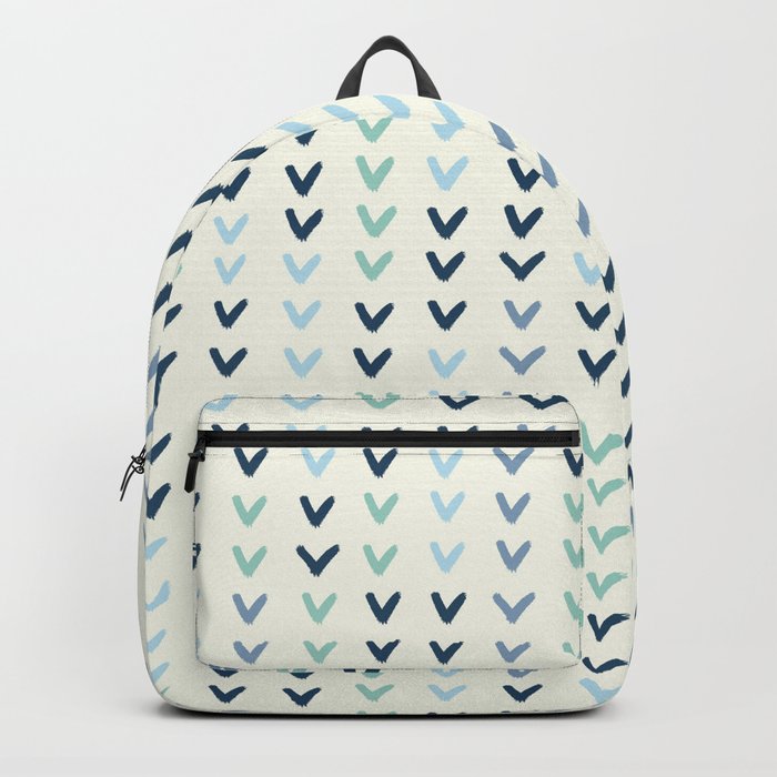 Summer Boho Hearts on cream background Backpack