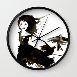 The sound of her wings Wall Clock