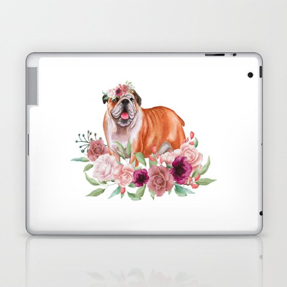 Watercolor Dog Painting Laptop & iPad Skin