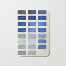 Vintage Color Chart - Blue Hues Bath Mat | Cooltone, Royalblue, Hue, Arttheory, Colorchart, Antique, Painting, Artteacher, Colorrange, Vintage 