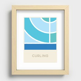 Curling (Sports Surfaces Series, No. 8) Recessed Framed Print